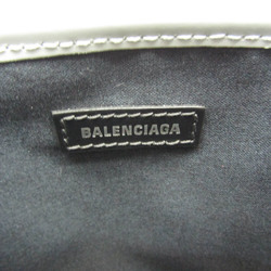 Balenciaga NAVY CABAS M 581292 Women's Leather,Canvas Tote Bag Light Blue Gray