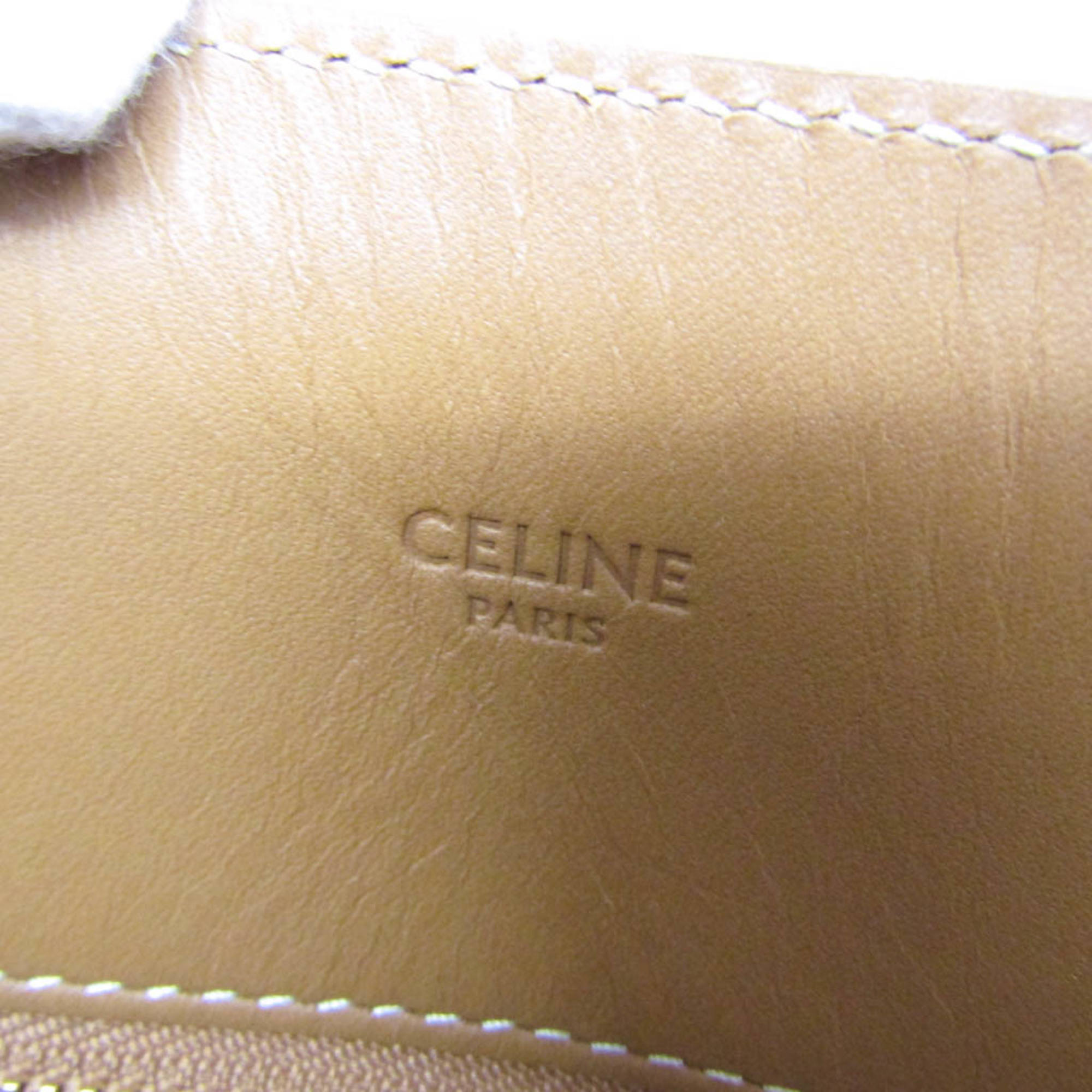 Celine Vertical Cabas Women's Leather,Canvas Shoulder Bag,Tote Bag Light Brown,Off-white