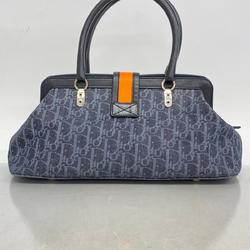 Christian Dior handbag Trotter denim navy ladies
