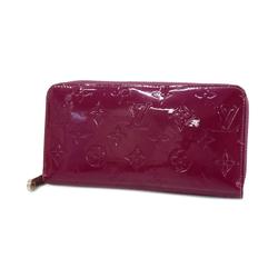 Louis Vuitton Long Wallet Vernis Zippy M91597 Rose Andian Ladies