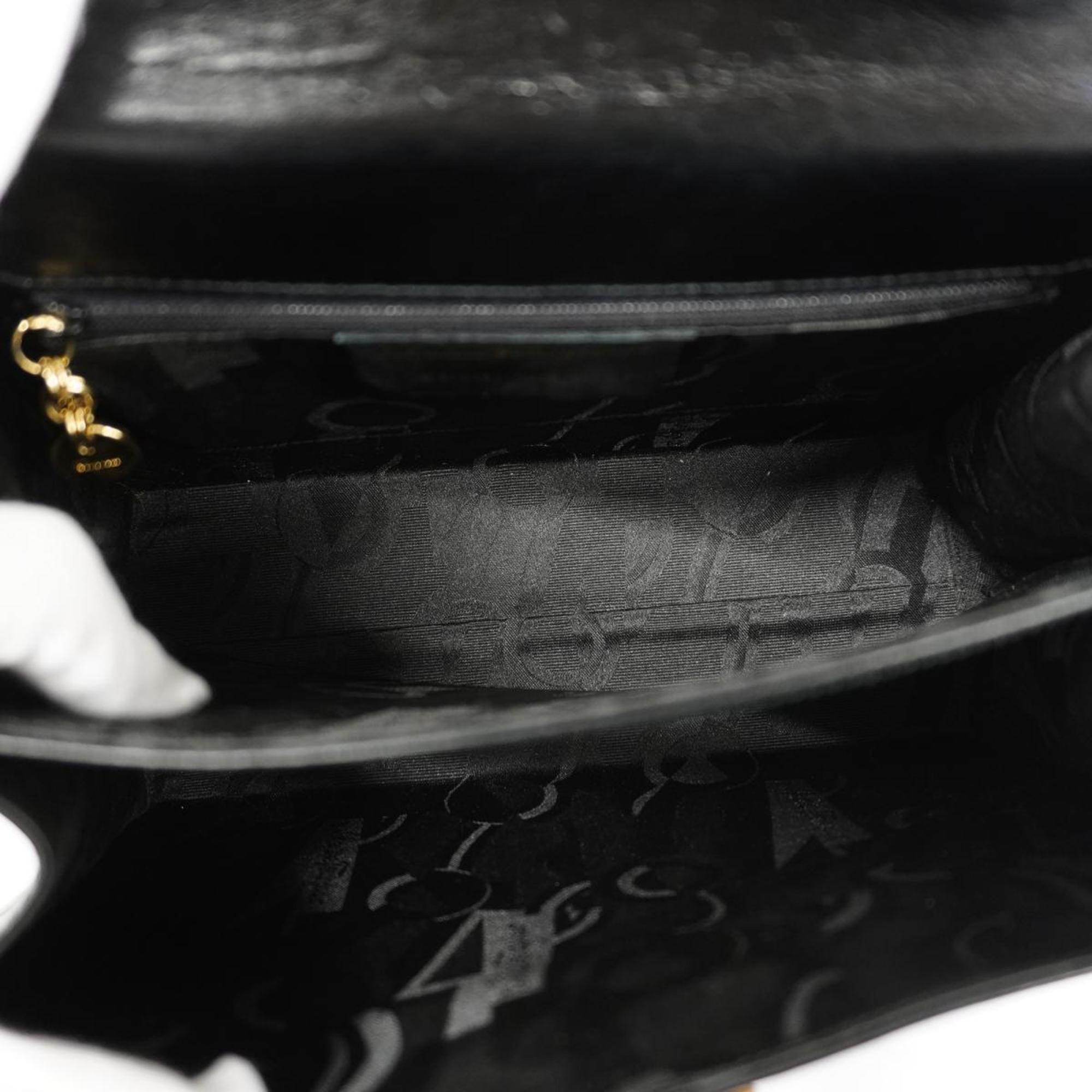 Salvatore Ferragamo Handbag Gancini Leather Black Women's