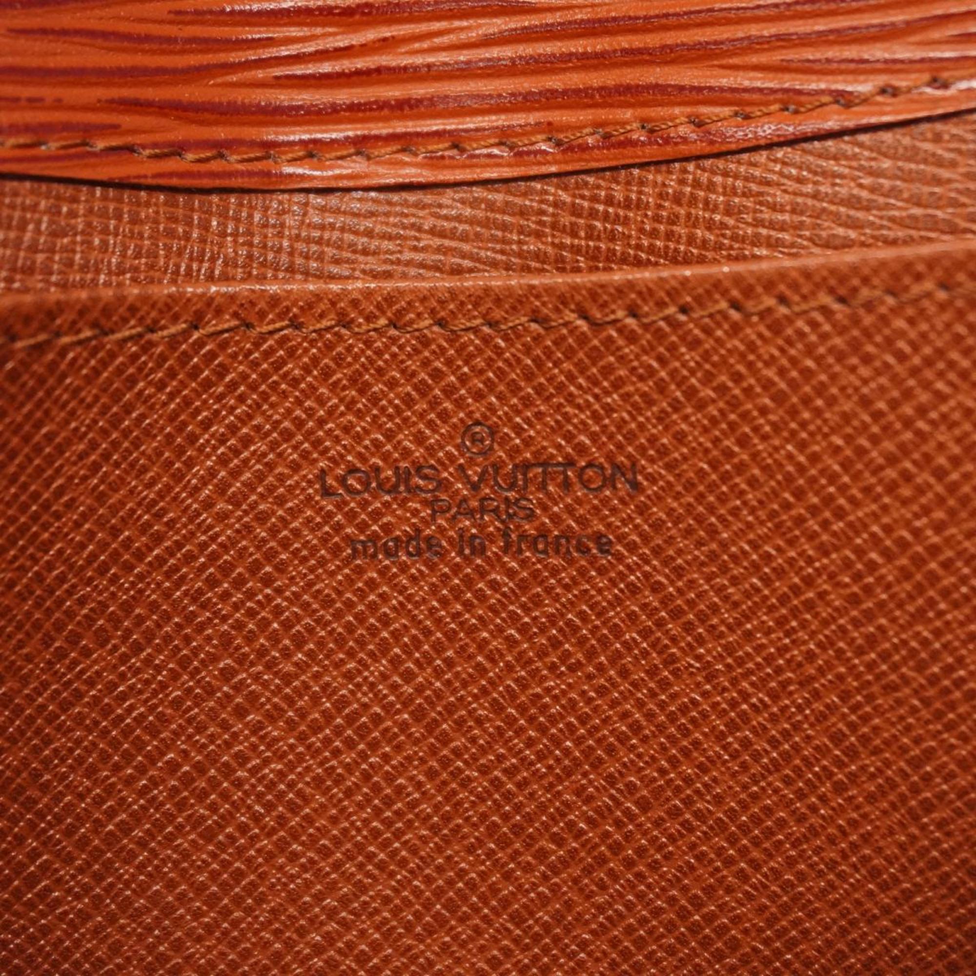 Louis Vuitton Epi Clutch Bag Kenya Brown Ladies