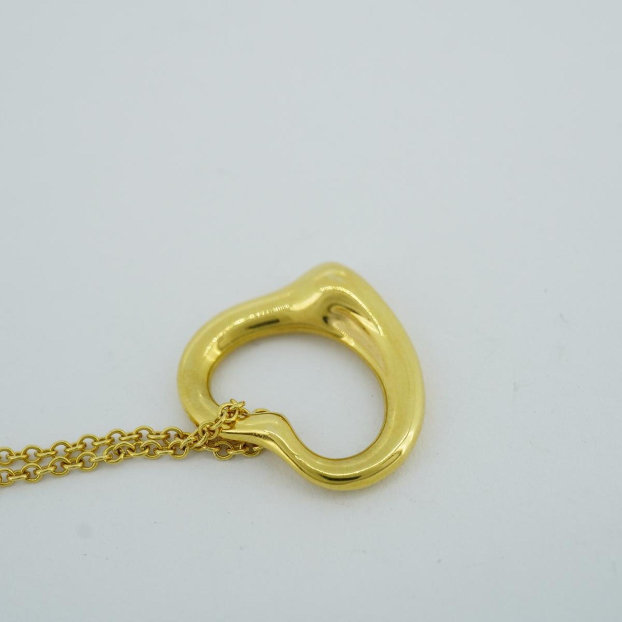 Tiffany Necklace Heart K18YG Yellow Gold Women's