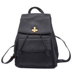 Celine Backpack Leather Black Women's