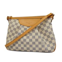 Louis Vuitton Shoulder Bag Damier Azur Siracusa PM N41113 White Women's