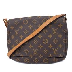 Louis Vuitton Shoulder Bag Monogram Hussette Tango Short Strap M51257 Brown Women's