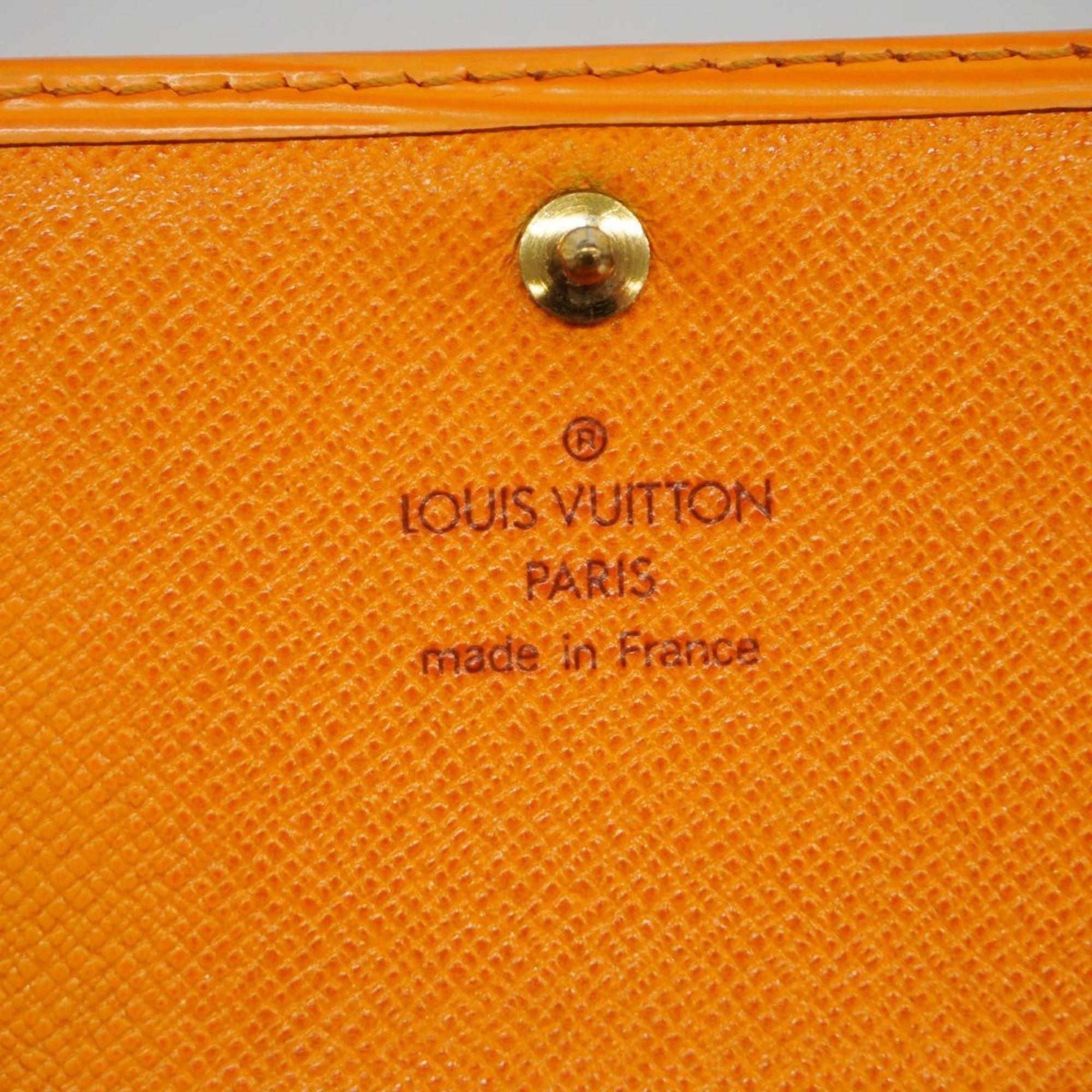 Louis Vuitton Wallet Epi Porte Monnaie Tresor M6350H Mandarin Men's Women's