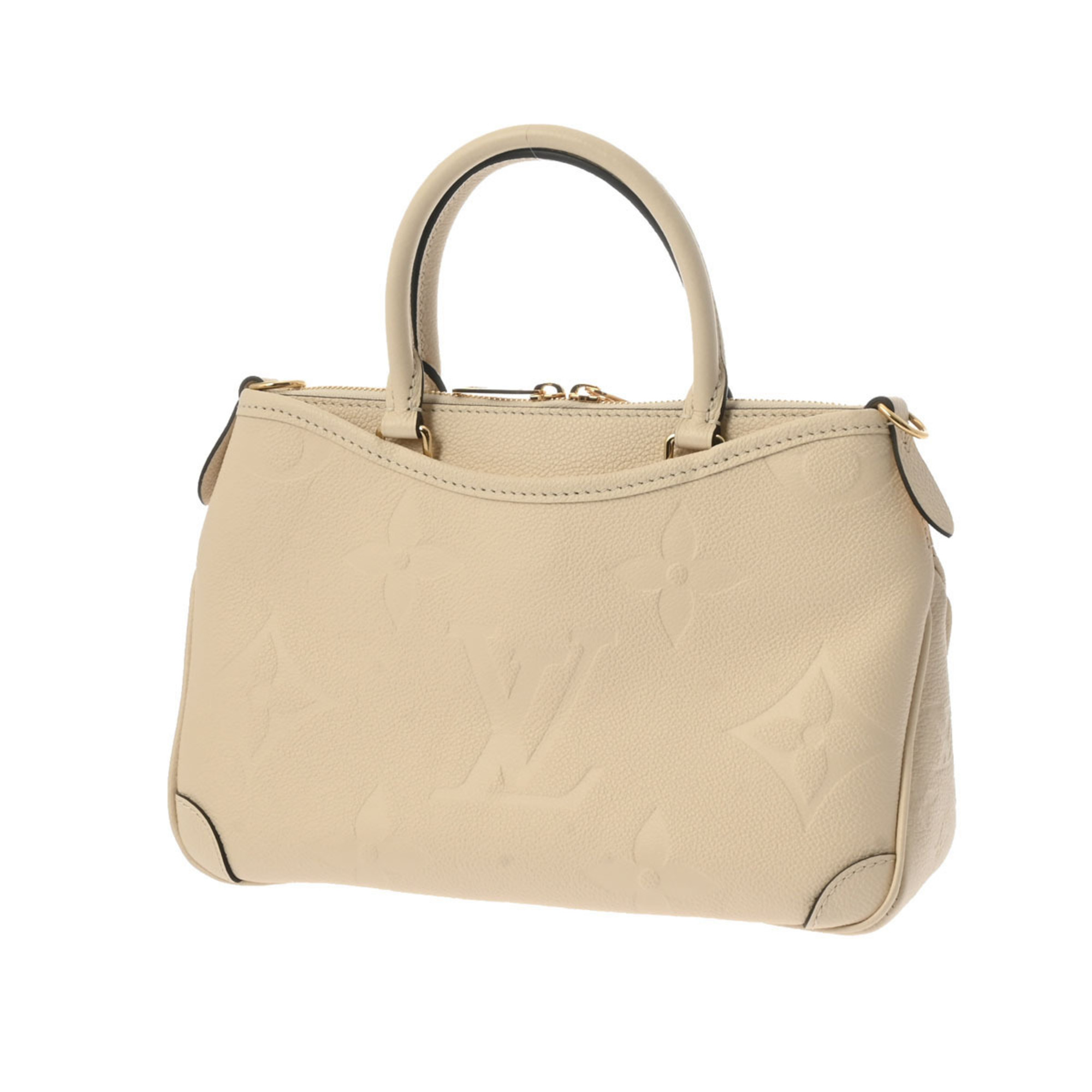 LOUIS VUITTON Louis Vuitton Monogram Empreinte Trianon PM Creme M46503 Women's Leather Handbag