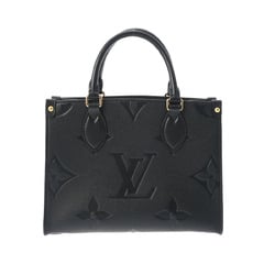 LOUIS VUITTON Louis Vuitton Monogram Empreinte On the Go PM Black M45653 Women's Leather Handbag
