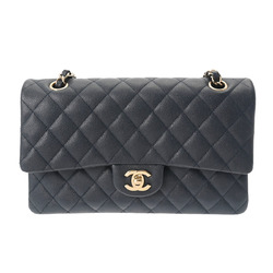CHANEL Chanel Matelasse Chain Shoulder 25cm Navy A01112 Women's Caviar Skin Bag