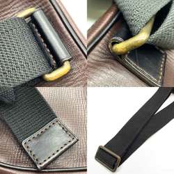 Louis Vuitton Bag Siu Cafe Brown Body Hip Waist Crossbody Pouch Men's Utah Leather M92535 LOUISVUITTON