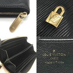 Louis Vuitton Epi Love Lock Wallet/Coin Case Zippy Coin Purse Black M63993 LOUISVUITTON