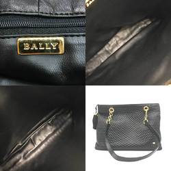 BALLY Chain Leather Black Gold