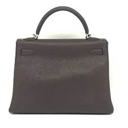 Hermes bag Kelly 32 □K stamped inside stitching Togo hand brown HERMES