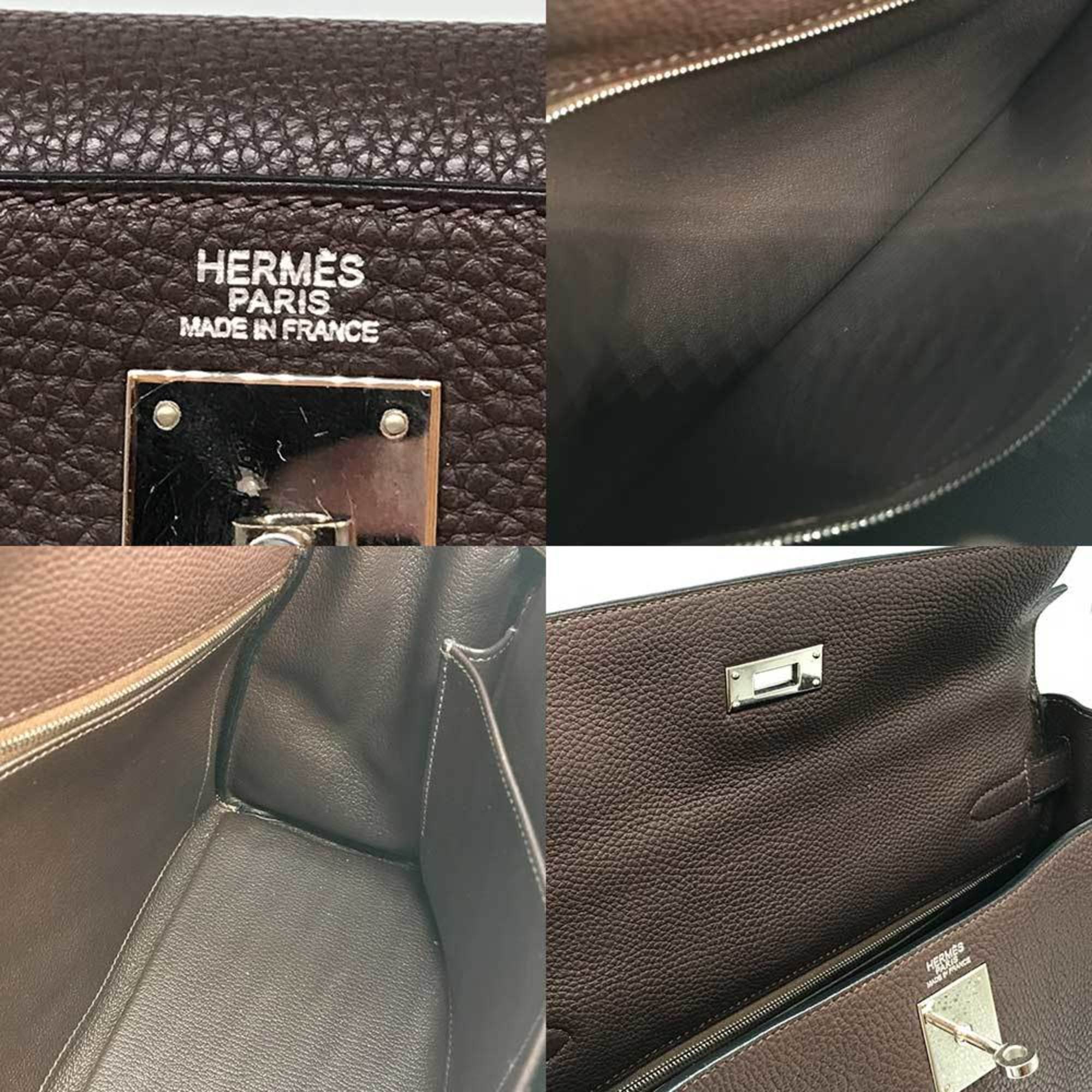 Hermes bag Kelly 32 □K stamped inside stitching Togo hand brown HERMES