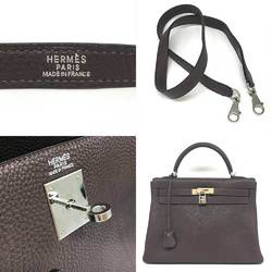 Hermes bag Kelly 32 □K stamped inside stitching Togo hand brown HERMES