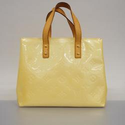 Louis Vuitton Handbag Vernis Reed PM M91144 Beige Women's