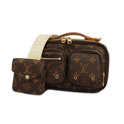 Louis Vuitton Handbag Monogram Utility Crossbody M80446 Brown Ladies