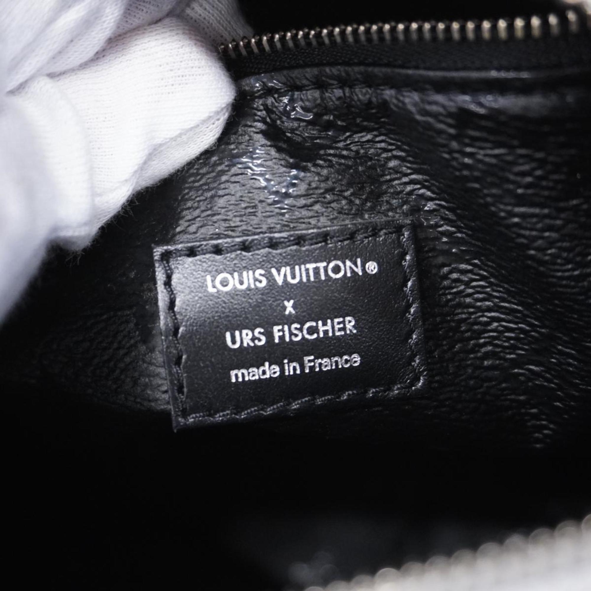 Louis Vuitton Handbag Urs Fischer Speedy Bandouliere 25 M45563 White Black Women's