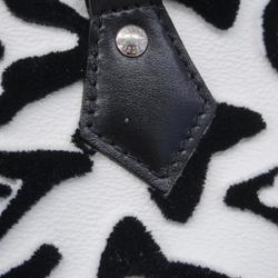 Louis Vuitton Handbag Urs Fischer Speedy Bandouliere 25 M45563 White Black Women's