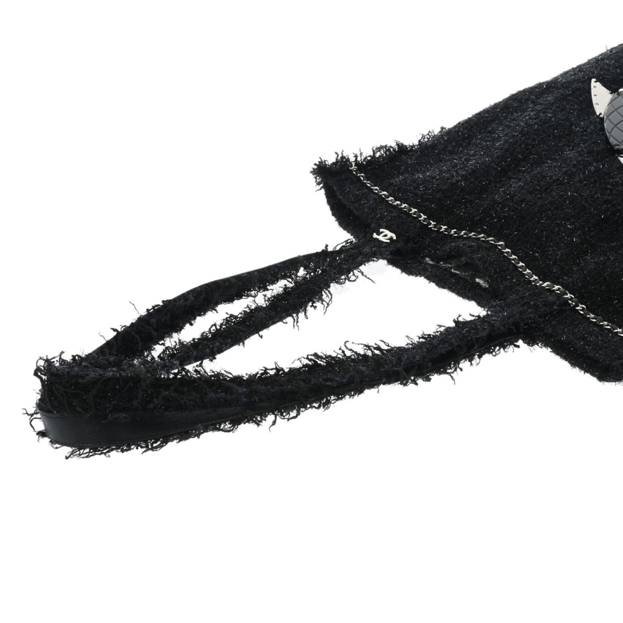 CHANEL Rocket Black - Women's Tweed Tote Bag