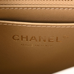 CHANEL Chanel Matelasse Chain Shoulder Coco Ball White Champagne Women's Lambskin Bag