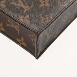 LOUIS VUITTON Louis Vuitton Monogram Petite Sac Plat Brown M81295 Women's Canvas Handbag
