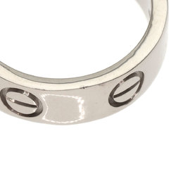 Cartier Love Ring #53 Ring, K18 White Gold, Women's, CARTIER