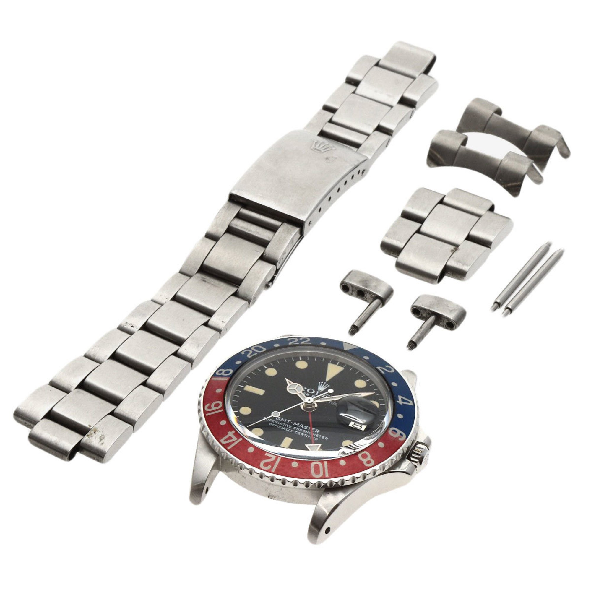 Rolex 1675/0 GMT Master Complete Manufacturer (Bracelet excluded) Watch Stainless Steel/SS Men's ROLEX