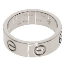 Cartier Love Ring #49 Ring, K18 White Gold, Women's CARTIER