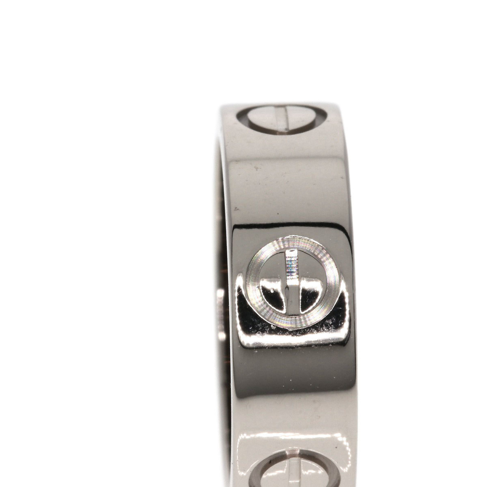 Cartier Love Ring #49 Ring, K18 White Gold, Women's CARTIER