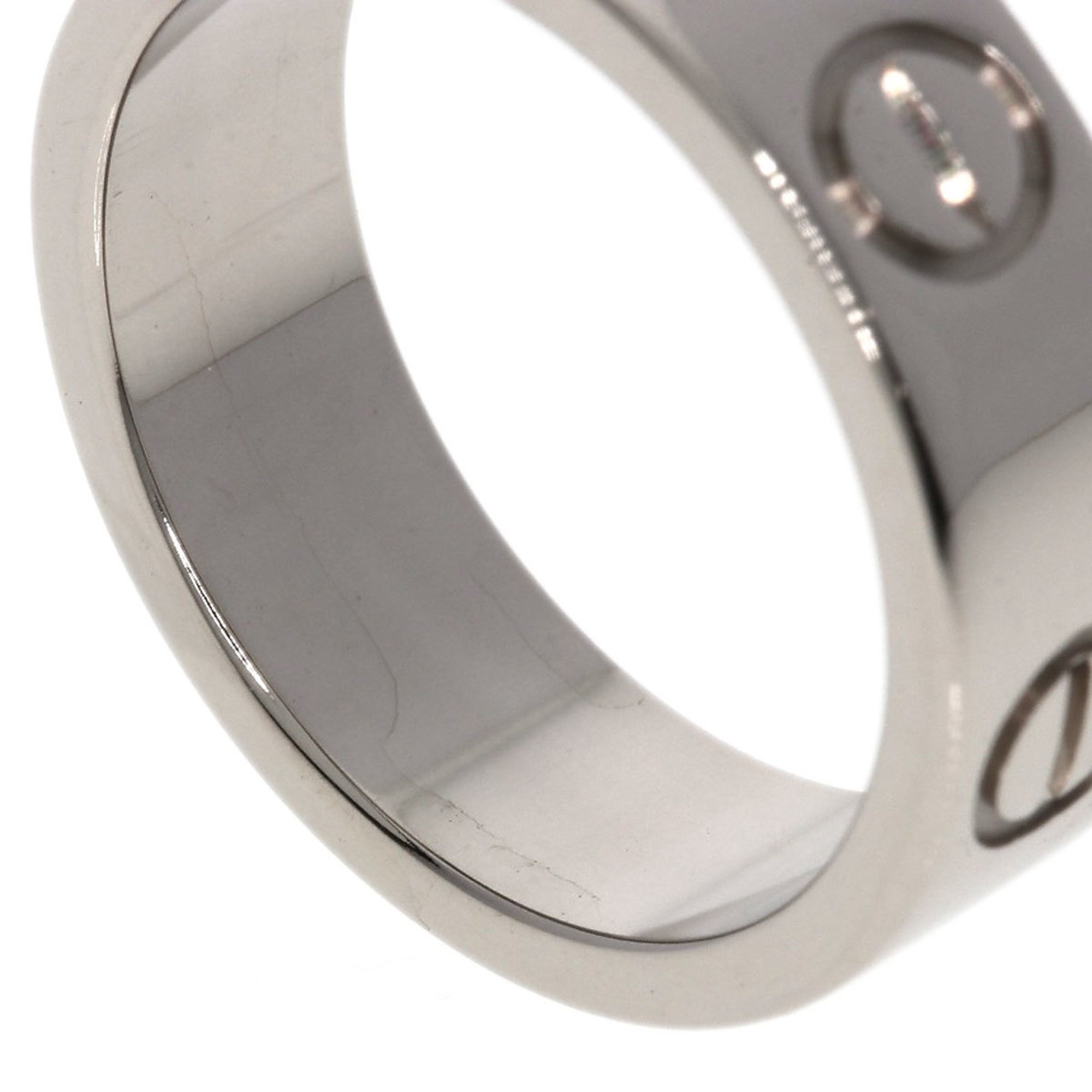 Cartier Love Ring #49 Ring, K18 White Gold, Women's CARTIER