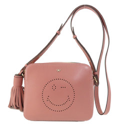 Anya Hindmarch Smiley Shoulder Bag Leather Women's