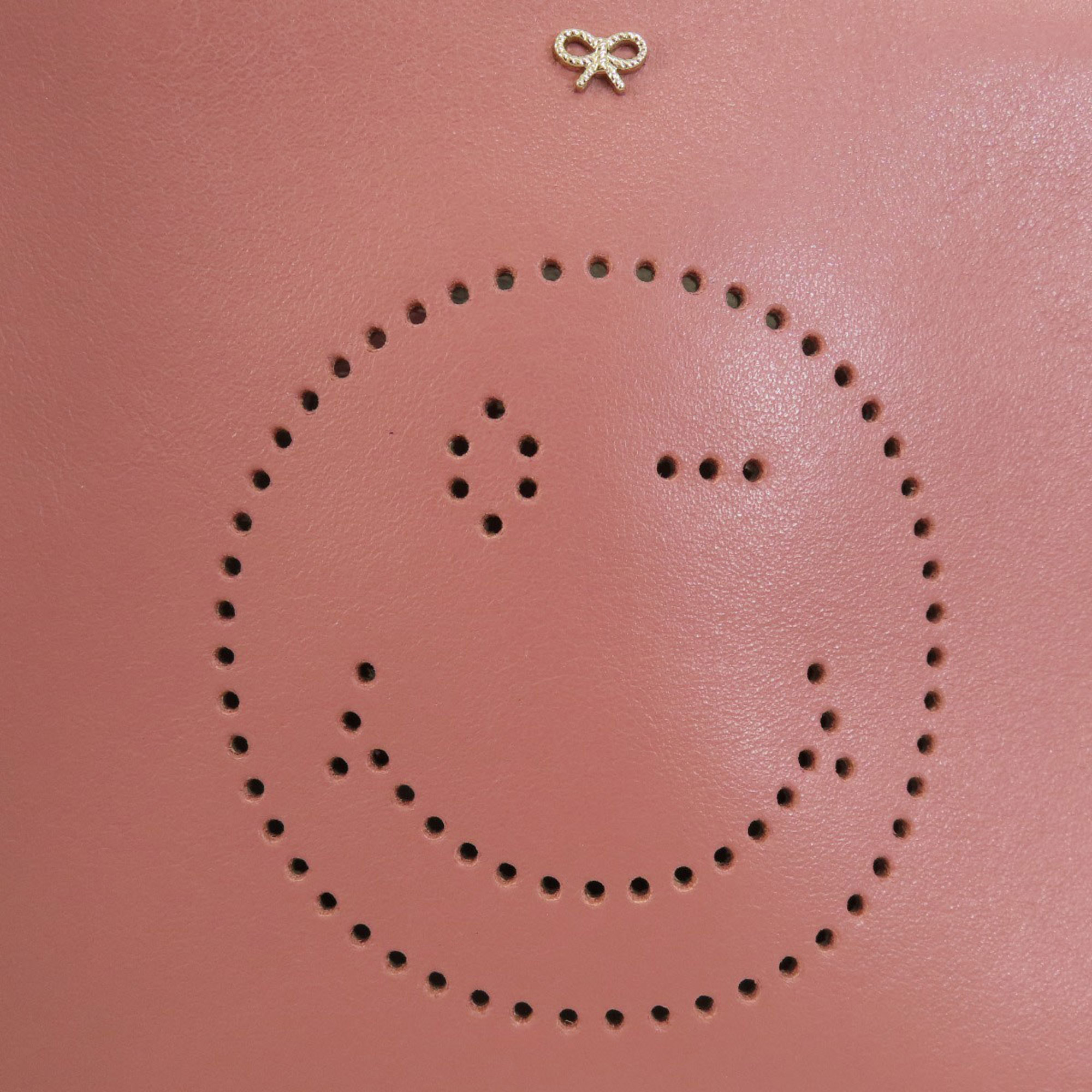 Anya Hindmarch Smiley Shoulder Bag Leather Women's