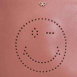 Anya Hindmarch Smiley Shoulder Bag Leather Women's