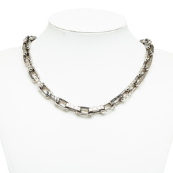 Louis Vuitton Monogram Collier Chain Necklace M00307 Silver Metal Men's LOUIS VUITTON