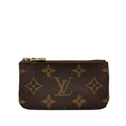Louis Vuitton Monogram Pochette Cle Coin Case Key Purse M62650 Brown PVC Leather Women's LOUIS VUITTON