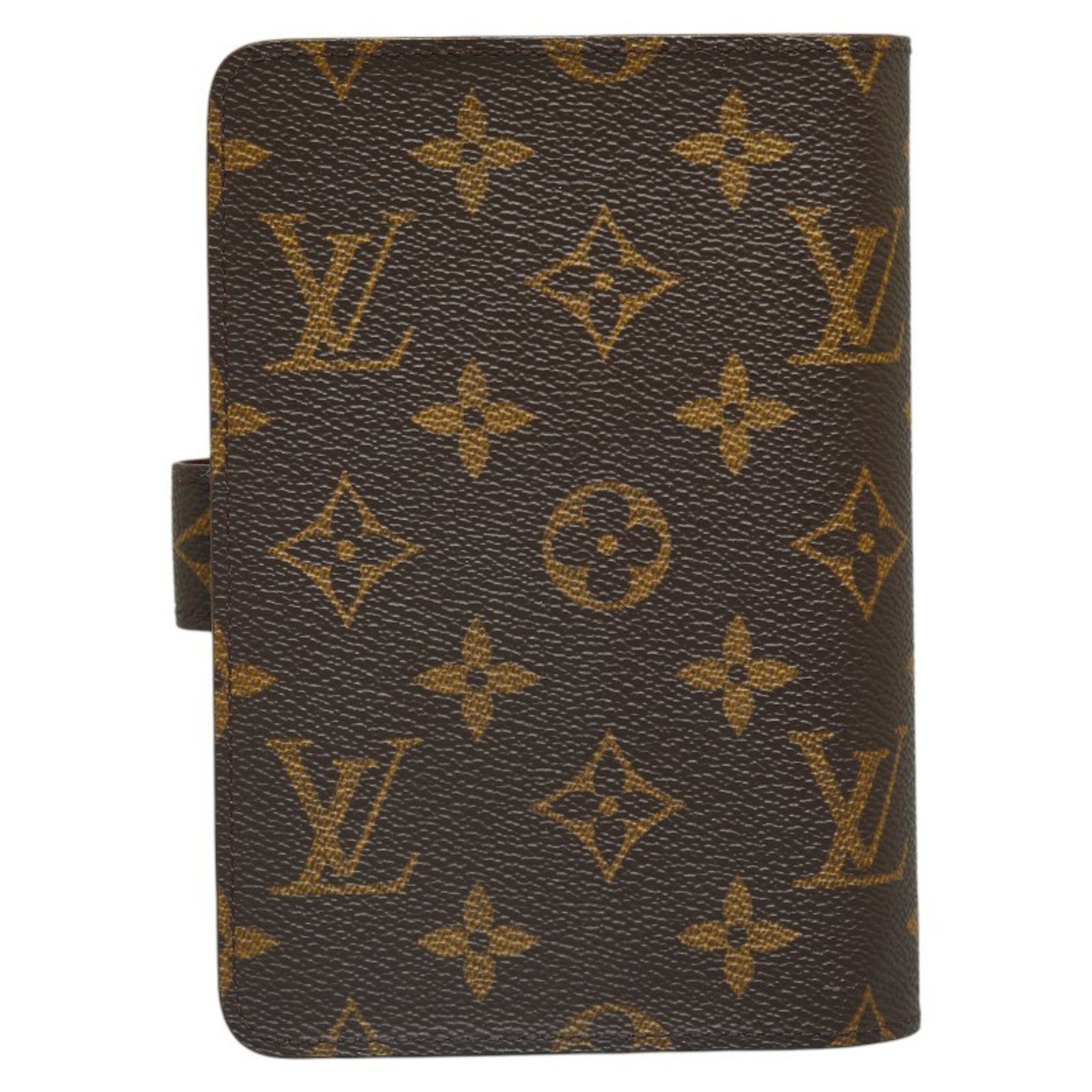 Louis Vuitton Monogram Porte Papier Bi-fold Wallet M61207 Brown PVC Leather Women's LOUIS VUITTON