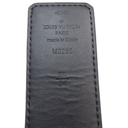 LOUIS VUITTON Louis Vuitton Belt M0285V LV Initial Reversible Monogram Eclipse Reverse 85 34 Black 180371