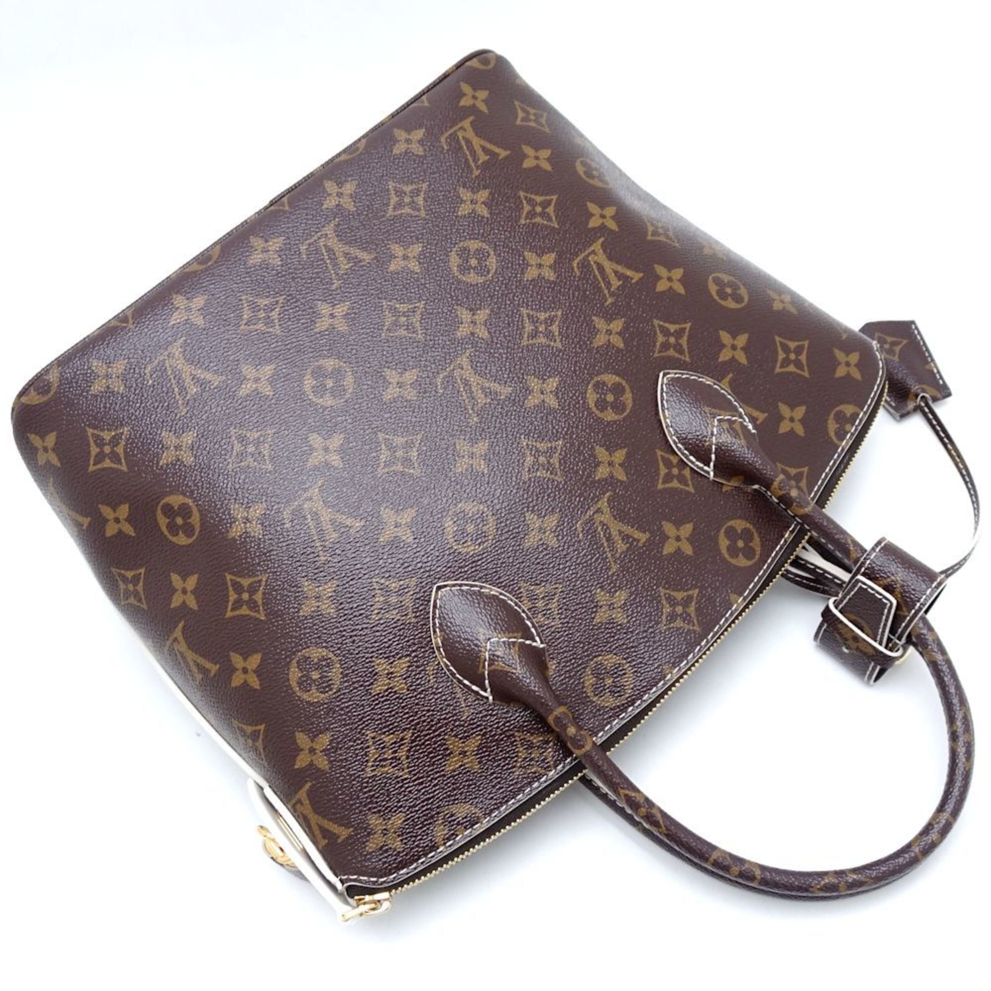 LOUIS VUITTON Louis Vuitton Shiny Monogram Lockit M40597 Handbag 2011 Brown 351149