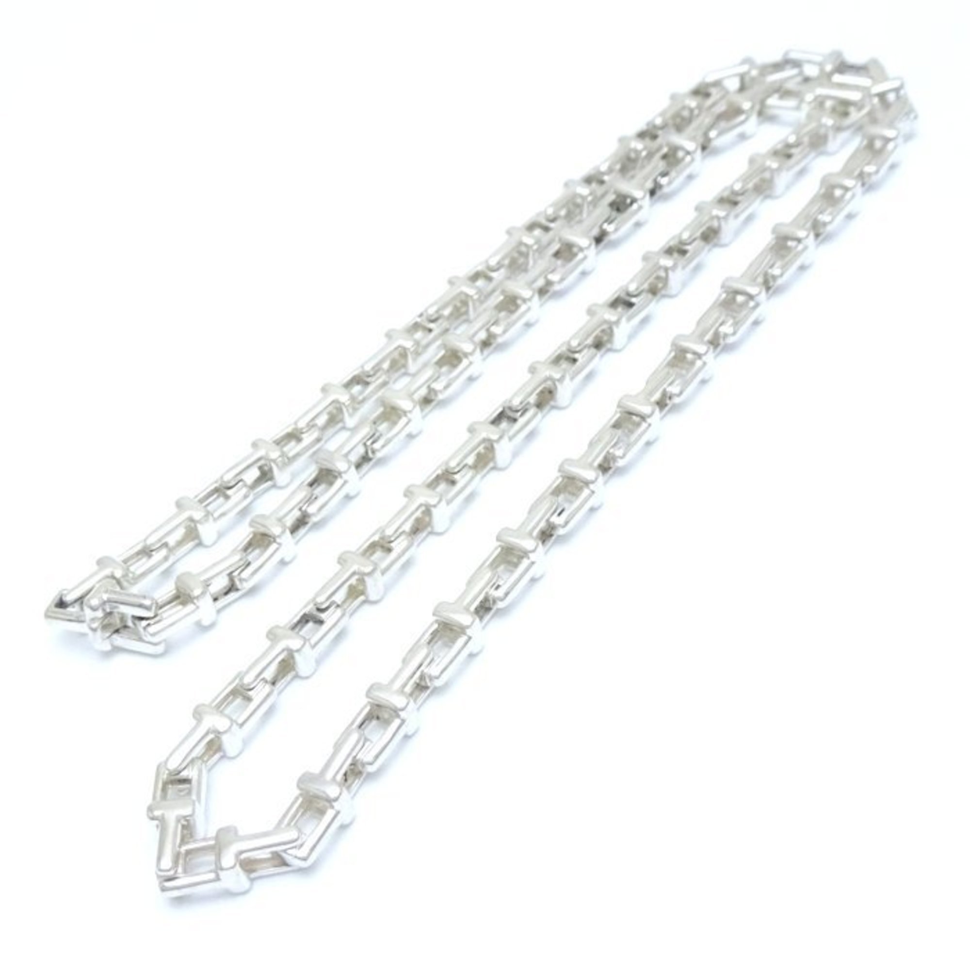 TIFFANY&Co. Tiffany T-Chain Necklace 50cm Silver 925 291645
