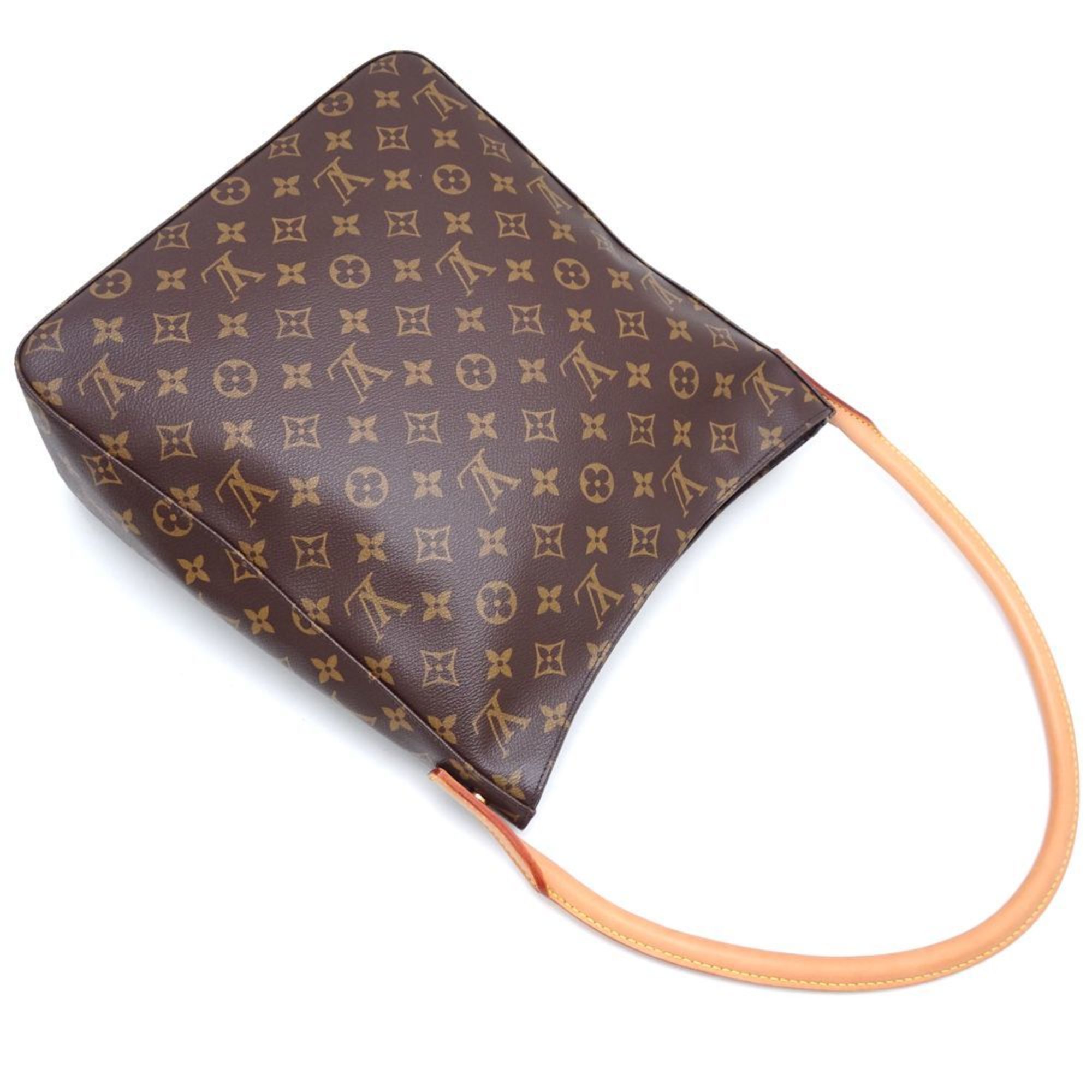 LOUIS VUITTON Louis Vuitton Monogram Looping GM M51145 Shoulder Bag Brown 351145