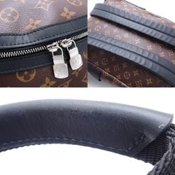 LOUIS VUITTON Louis Vuitton Monogram Macassar Discovery Backpack PM M46684 Brown Black 351153