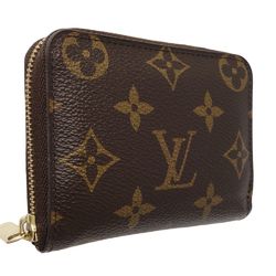 LOUIS VUITTON Louis Vuitton Monogram Wallet/Coin Case M60067 Zippy Coin Purse Brown 180369