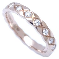 CHANEL Coco Crush Ring Diamond #52 J11786 K18PG Pink Gold 291610
