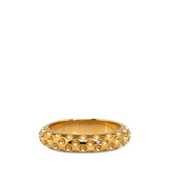 Hermes Dot Scarf Ring Gold Plated Women's HERMES