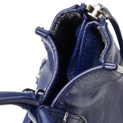 Balenciaga Paper Handbag Shoulder Bag 357333 Blue Leather Women's BALENCIAGA