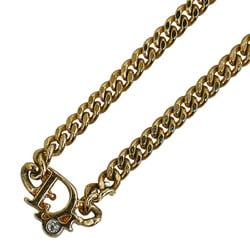 Christian Dior Dior CD motif necklace gold plated for women