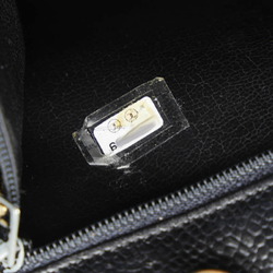 Chanel Coco Mark Tote Bag Shoulder Black Caviar Skin Women's CHANEL