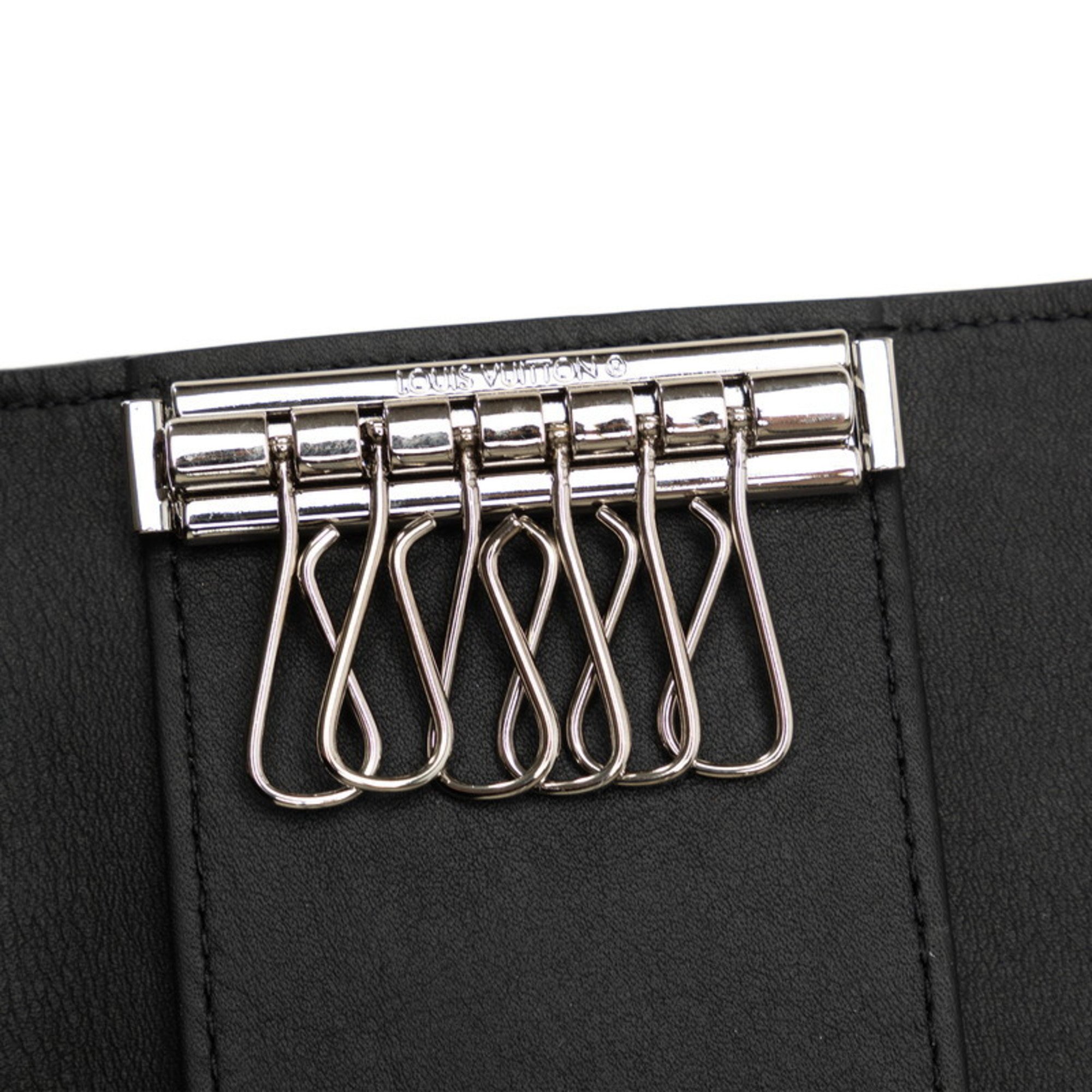 Louis Vuitton Monogram Taurillon Multicle 6 Key Case M82604 Noir Black Leather Men's LOUIS VUITTON